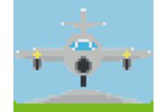 Plane One [1] Baseplate PixelHobby Mini-mosaic Art Kit